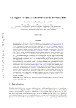 An engine to simulate insurance fraud network data