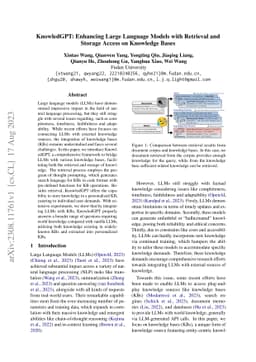 KnowledGPT: Enhancing Large Language Models with Retrieval and Storage
  Access on Knowledge Bases