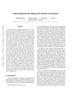 Understanding Hessian Alignment for Domain Generalization