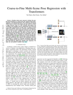 Coarse-to-Fine Multi-Scene Pose Regression with Transformers