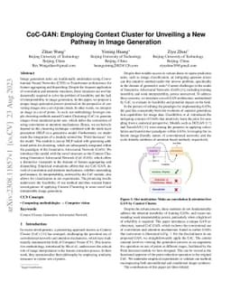 CoC-GAN: Employing Context Cluster for Unveiling a New Pathway in Image
  Generation