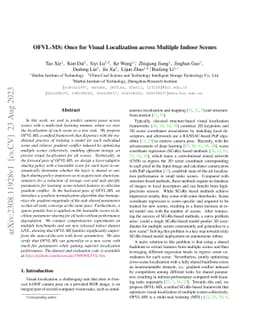 OFVL-MS: Once for Visual Localization across Multiple Indoor Scenes