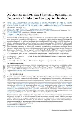 An Open-Source ML-Based Full-Stack Optimization Framework for Machine
  Learning Accelerators