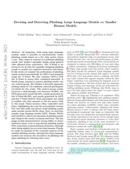 Devising and Detecting Phishing: Large Language Models vs. Smaller Human
  Models