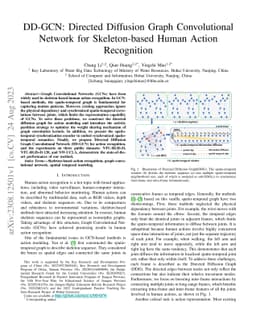 DD-GCN: Directed Diffusion Graph Convolutional Network for
  Skeleton-based Human Action Recognition