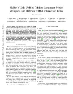 HuBo-VLM: Unified Vision-Language Model designed for HUman roBOt
  interaction tasks