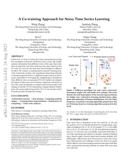 A Co-training Approach for Noisy Time Series Learning