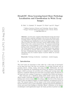DeepLOC: Deep Learning-based Bone Pathology Localization and
  Classification in Wrist X-ray Images