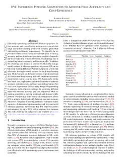 IPA: Inference Pipeline Adaptation to Achieve High Accuracy and
  Cost-Efficiency
