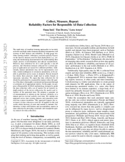 Collect, Measure, Repeat: Reliability Factors for Responsible AI Data
  Collection