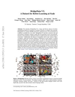 BridgeData V2: A Dataset for Robot Learning at Scale
