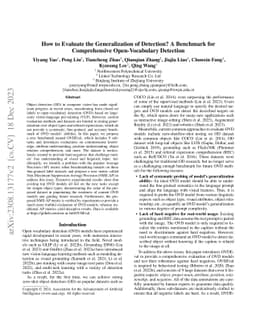How to Evaluate the Generalization of Detection? A Benchmark for
  Comprehensive Open-Vocabulary Detection