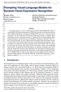 Prompting Visual-Language Models for Dynamic Facial Expression
  Recognition