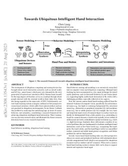 Towards Ubiquitous Intelligent Hand Interaction