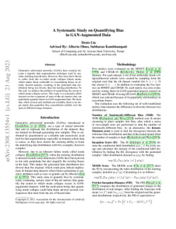 A Systematic Study on Quantifying Bias in GAN-Augmented Data