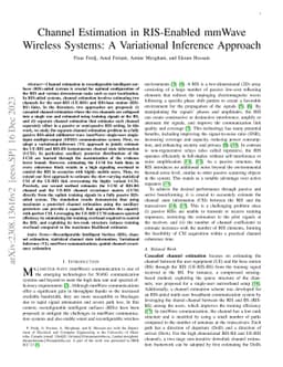 Channel Estimation in RIS-Enabled mmWave Wireless Systems: A Variational
  Inference Approach