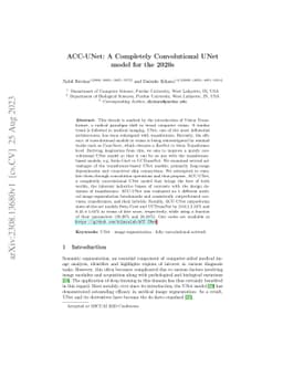 ACC-UNet: A Completely Convolutional UNet model for the 2020s