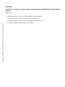 WellXplain: Wellness Concept Extraction and Classification in Reddit
  Posts for Mental Health Analysis