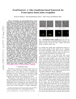 EventTransAct: A video transformer-based framework for Event-camera
  based action recognition