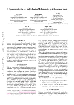 A Comprehensive Survey for Evaluation Methodologies of AI-Generated
  Music