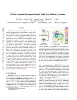 SOGDet: Semantic-Occupancy Guided Multi-view 3D Object Detection