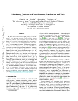 Point-Query Quadtree for Crowd Counting, Localization, and More