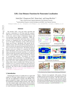 LDL: Line Distance Functions for Panoramic Localization