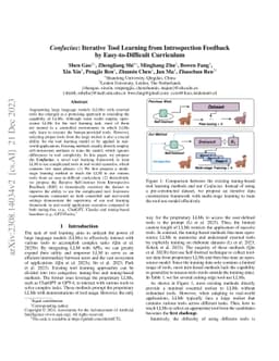 Confucius: Iterative Tool Learning from Introspection Feedback by
  Easy-to-Difficult Curriculum