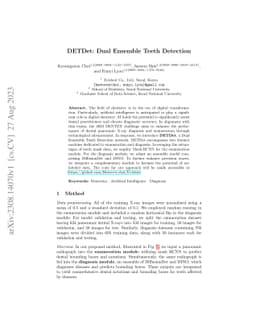 DETDet: Dual Ensemble Teeth Detection