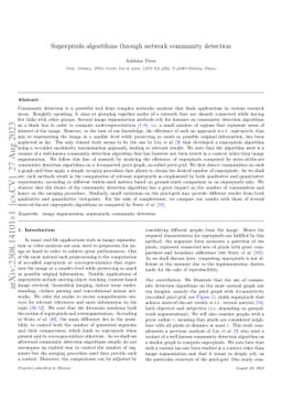 Superpixels algorithms through network community detection