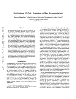 Distributional Off-Policy Evaluation for Slate Recommendations