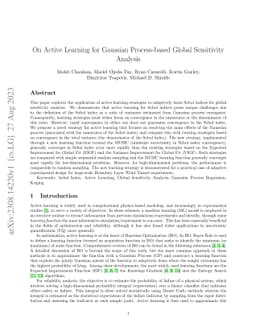 On Active Learning for Gaussian Process-based Global Sensitivity
  Analysis