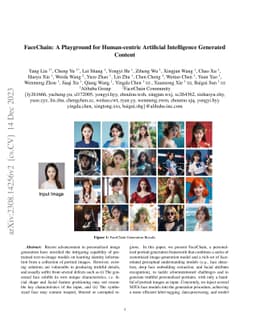 FaceChain: A Playground for Human-centric Artificial Intelligence
  Generated Content