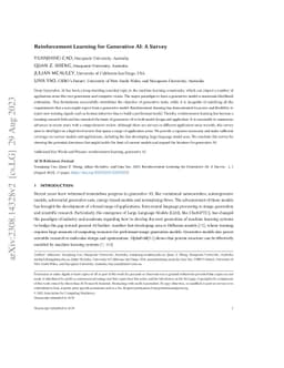 Reinforcement Learning for Generative AI: A Survey
