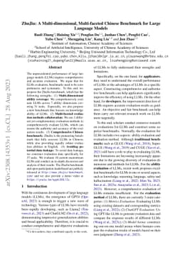 ZhuJiu: A Multi-dimensional, Multi-faceted Chinese Benchmark for Large
  Language Models