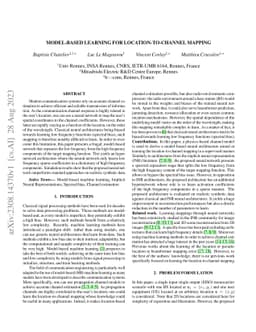 Model-based learning for location-to-channel mapping
