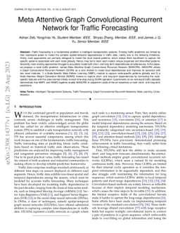 Meta Attentive Graph Convolutional Recurrent Network for Traffic
  Forecasting