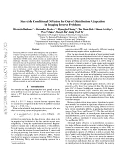 Steerable Conditional Diffusion for Out-of-Distribution Adaptation in Medical Image Reconstruction
