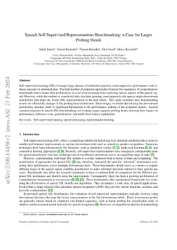 Speech Self-Supervised Representations Benchmarking: a Case for Larger
  Probing Heads