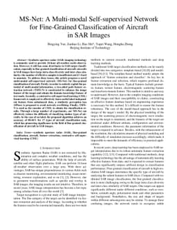 MS-Net: A Multi-modal Self-supervised Network for Fine-Grained
  Classification of Aircraft in SAR Images
