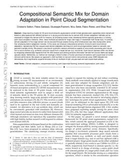 Compositional Semantic Mix for Domain Adaptation in Point Cloud
  Segmentation