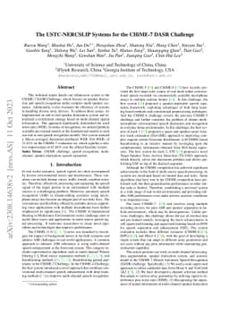 The USTC-NERCSLIP Systems for the CHiME-7 DASR Challenge