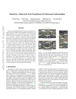 PanoSwin: a Pano-style Swin Transformer for Panorama Understanding
