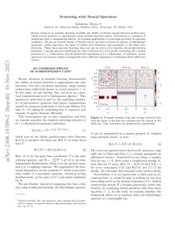 Scattering with Neural Operators