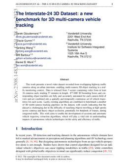 The Interstate-24 3D Dataset: a new benchmark for 3D multi-camera
  vehicle tracking