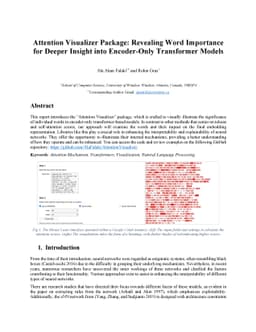 Attention Visualizer Package: Revealing Word Importance for Deeper
  Insight into Encoder-Only Transformer Models