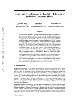 Conformal Meta-learners for Predictive Inference of Individual Treatment
  Effects