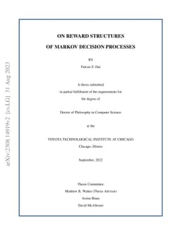 On Reward Structures of Markov Decision Processes