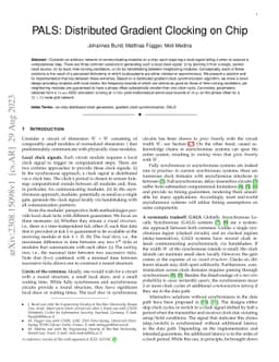 PALS: Distributed Gradient Clocking on Chip