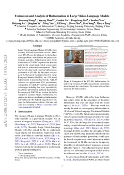 Evaluation and Analysis of Hallucination in Large Vision-Language Models
